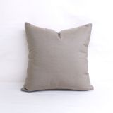 Throw Pillow Made With Sunbrella Canvas Taupe 5461-0000