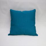 Throw Pillow Made With Sunbrella Dupione Deep Sea 8019-0000