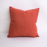 Throw Pillow Made With Sunbrella Dupione Papaya 8053-0000