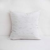 Throw Pillow Made With Sunbrella Frequency Parchment 56093-0000