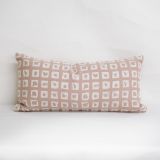 Throw Pillow Made With Sunbrella Kindle Blush 145666-0001 - Reversible (Dark Side)