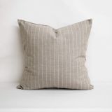 Throw Pillow Made With Sunbrella Ticking Dove 40554-0004