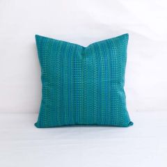 Throw Pillow Made With Sunbrella Calypso Turquoise 40776