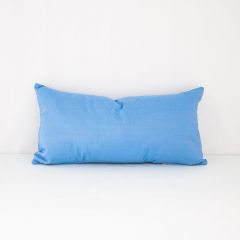 Throw Pillow Made With Sunbrella Canvas Air Blue 5410-0000