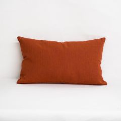 Throw Pillow Made With Sunbrella Canvas Brick 5409-0000