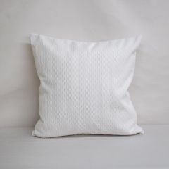 Throw Pillow Made With Sunbrella Dimple White 46061-0016