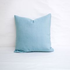Throw Pillow Made With Sunbrella Dupione Celeste 8067-0000