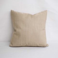 Throw Pillow Made With Sunbrella Dupione Sand 8011-0000