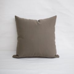 Throw Pillow Made With Sunbrella Dupione Stone 8060-0000