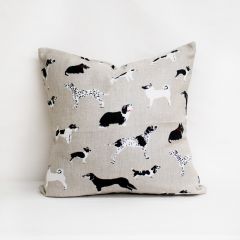 Throw Pillow Made With Sunbrella Fetch Bone 145414-0001