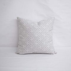 Throw Pillow Made With Sunbrella Meander Pebble 44216-0012