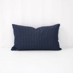 Throw Pillow Made With Sunbrella Scale Indigo 14050-0004