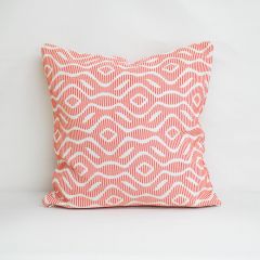 Throw Pillow Made With Sunbrella Welcome Guava 74009-0006